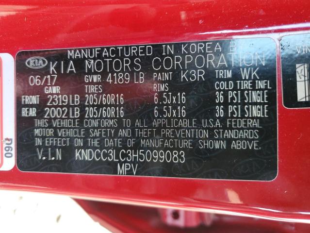 KNDCC3LC3H5099083 KIA NIRO EX