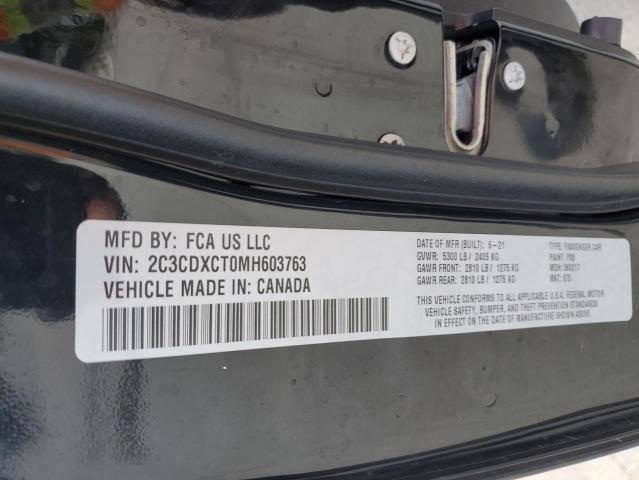 2C3CDXCT0MH603763 Dodge CHARGER R/T