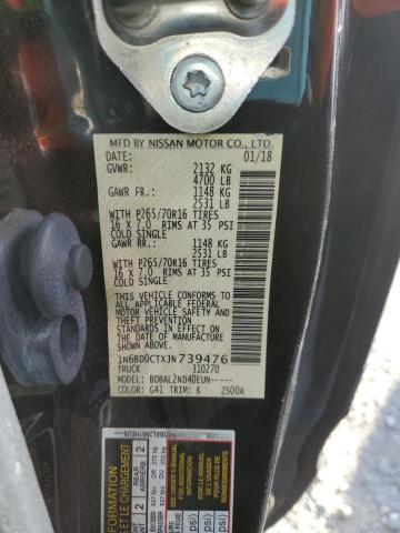 2018 NISSAN FRONTIER S - 1N6BD0CTXJN739476