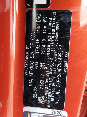 2022 KIA FORTE GT L - 3KPF54AD7NE499172