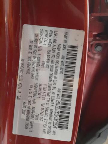 2016 MAZDA CX9 JM3TCACY0G0122192