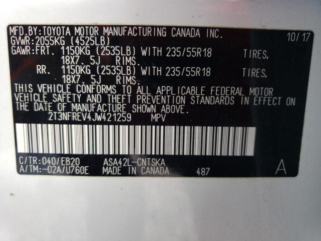 2018 TOYOTA RAV4 SE - 2T3NFREV4JW421259