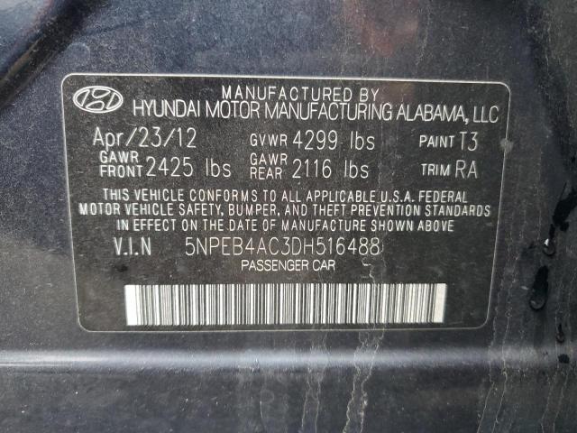 VIN 5NPEB4AC3DH516488 2013 HYUNDAI SONATA no.13