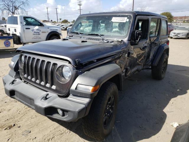 Salvage cars for sale at Los Angeles, CA auction: 2018 Jeep Wrangler Unlimited Sport