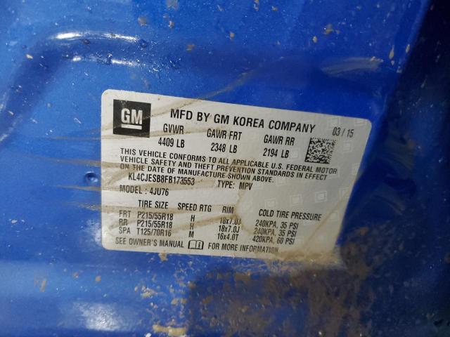 2015 BUICK ENCORE KL4CJESB8FB173553