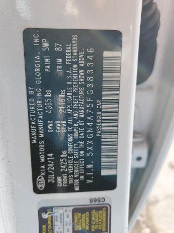 2015 KIA OPTIMA EX 5XXGN4A75FG383346