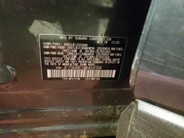 2021 SUBARU FORESTER S JF2SKARC1MH464994