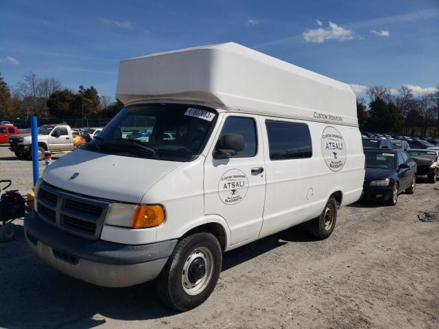 Salvage cars for sale from Copart Madisonville, TN: 2003 Dodge RAM Van B3500