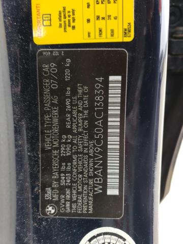WBANV9C50AC138394 BMW 5 Series