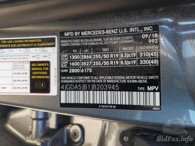 2018 MERCEDES-BENZ GLE 350 - 4JGDA5JB1JB203945