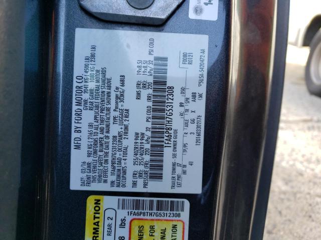 1FA6P8TH7G5312308 Ford MUSTANG