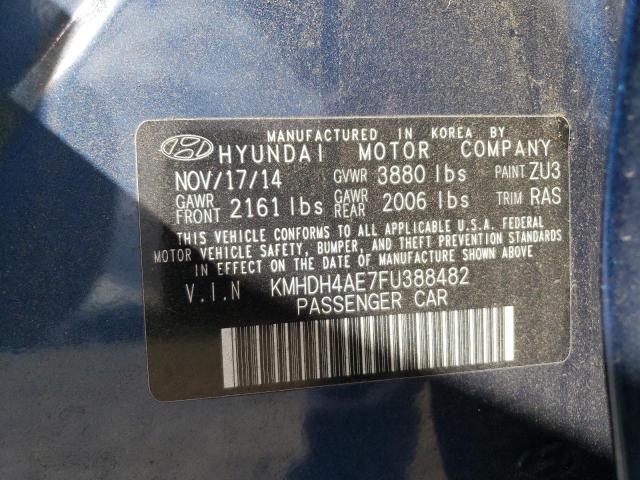 2015 HYUNDAI ELANTRA SE - KMHDH4AE7FU388482