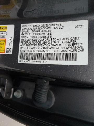 19UUB5F50MA014798 Acura Tlx Tech A