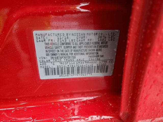 3N1AB7AP7KY261799 Nissan SENTRA S
