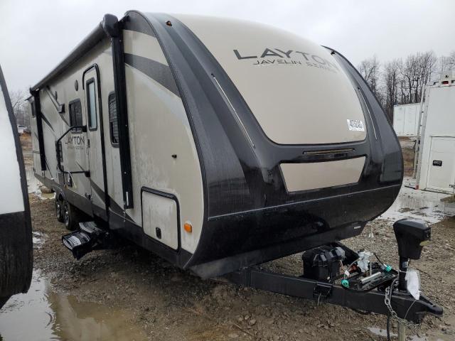 Salvage cars for sale from Copart Ellwood City, PA: 2017 Layton 5th Wheel