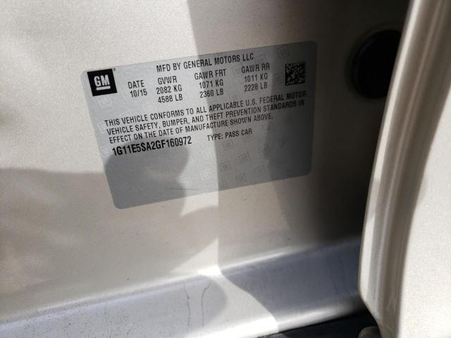 2016 CHEVROLET MALIBU LIM - 1G11E5SA2GF160972