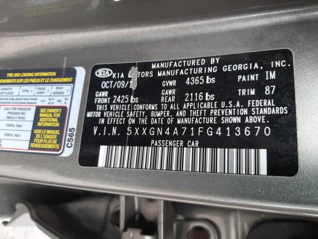 5XXGN4A71FG413670 KIA OPTIMA EX