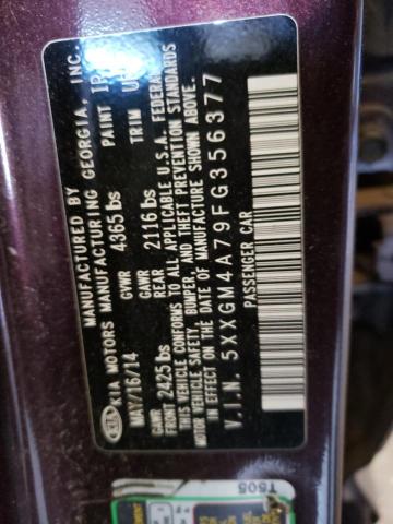 5XXGM4A79FG356377 KIA Optima Lx