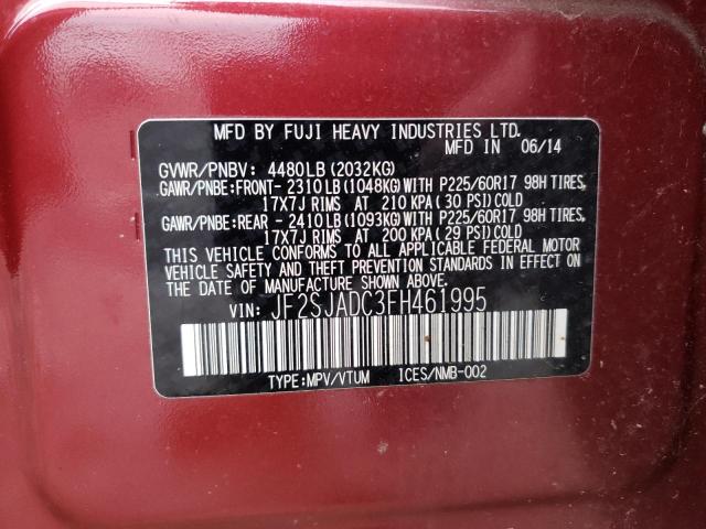 JF2SJADC3FH461995 Subaru Forester 2.5i Premium