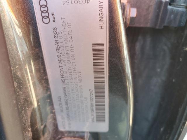 2017 AUDI S3 PREMIUM - WAUB1GFF6H1027247