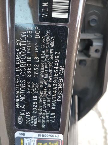 KNADN4A39G6644992 KIA RIO EX
