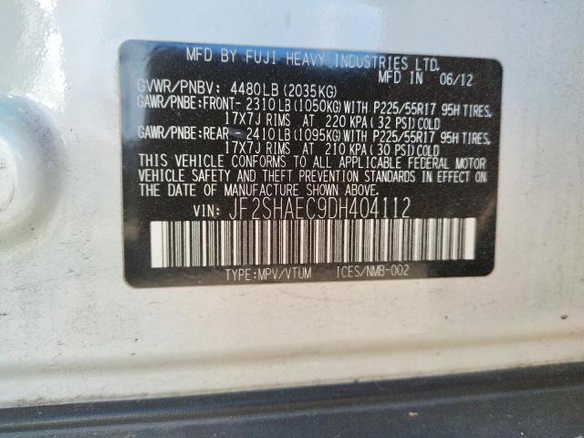 JF2SHAEC9DH404112 Subaru Forester Limited