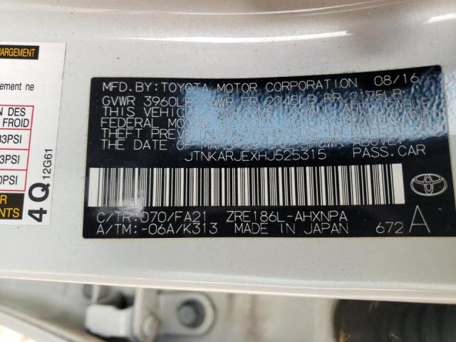 2017 TOYOTA COROLLA IM - JTNKARJEXHJ525315
