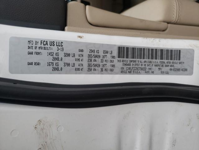 1C4RJFCG7KC730232 Jeep Grand Cherokee Overland
