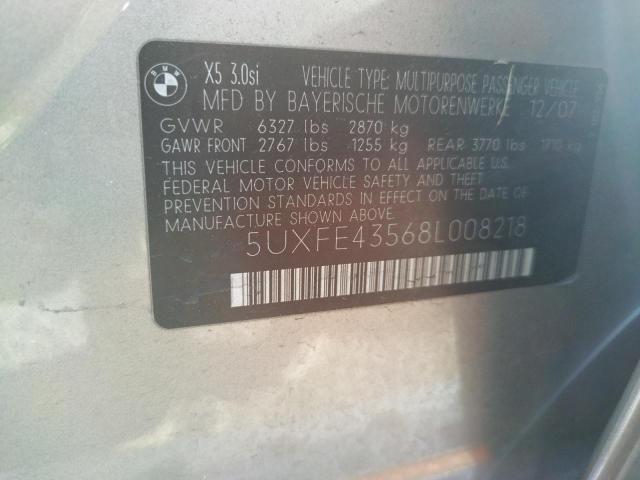 5UXFE43568L008218 BMW X5 3.0I