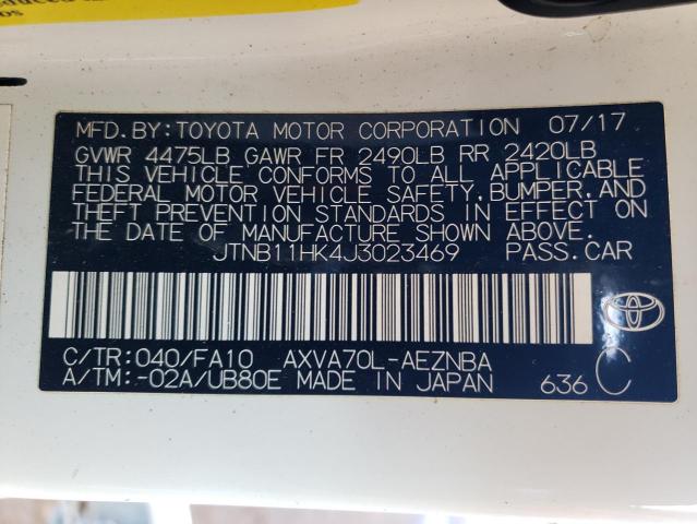 2018 TOYOTA CAMRY L - JTNB11HK4J3023469