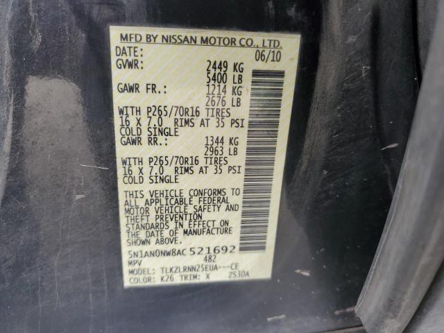 5N1AN0NW8AC521692 Nissan Xterra Off Road