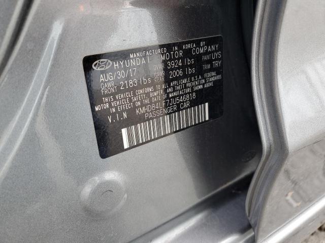 2018 HYUNDAI ELANTRA SE - KMHD84LF7JU546818