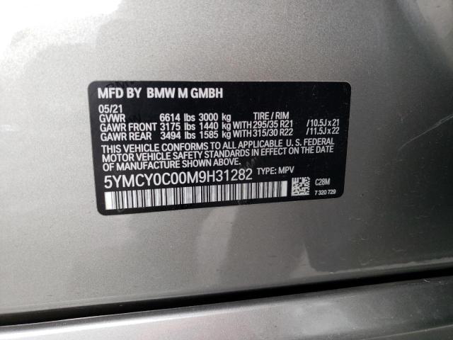 5YMCY0C00M9H31282 BMW X6 M