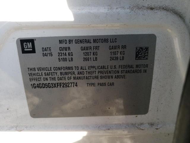 2015 BUICK LACROSSE P - 1G4GD5G3XFF292774