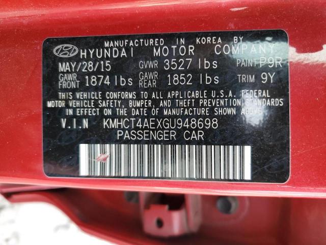 2016 HYUNDAI ACCENT SE KMHCT4AEXGU948698