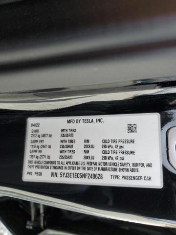 5YJ3E1EC5NF240628 Tesla MODEL 3