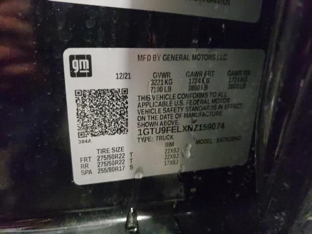 2022 GMC SIERRA LIM - 1GTU9FELXNZ159074
