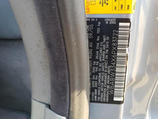 WBABW334X6PX83722 BMW 325 CI