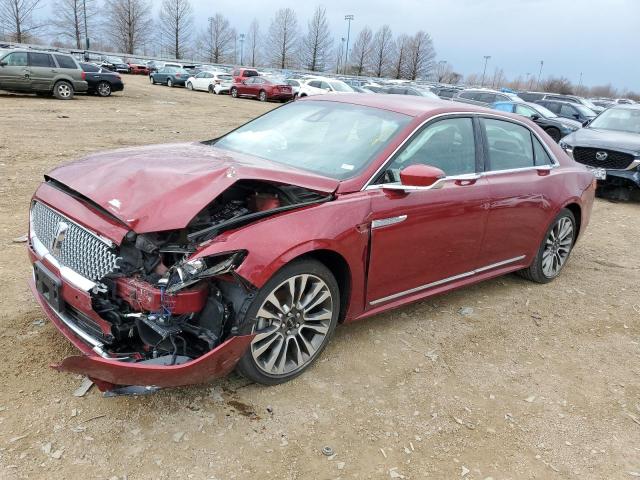 Lincoln Continental salvage cars for sale: 2017 Lincoln Continental Select