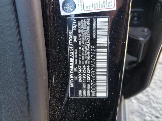 WDDZF6GB2JA367628 Mercedes-Benz E 400 4matic
