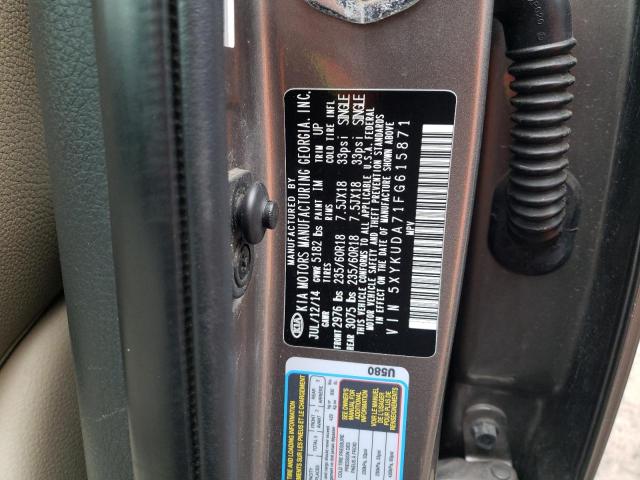 5XYKUDA71FG615871 KIA SORENTO EX