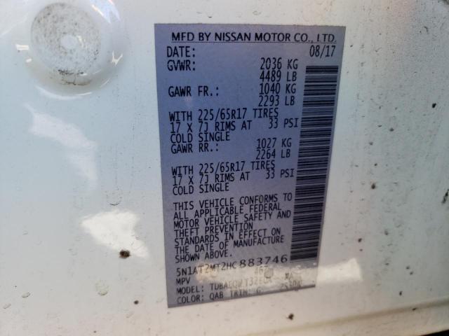5N1AT2MT2HC883746 Nissan ROGUE S