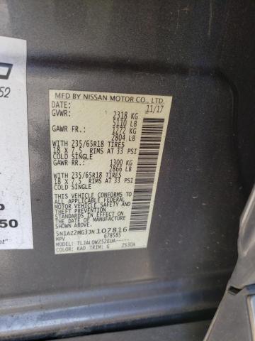 2018 NISSAN MURANO S 5N1AZ2MG3JN107816