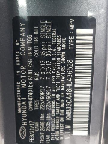 2017 HYUNDAI TUCSON LIM - KM8J3CA48HU436528
