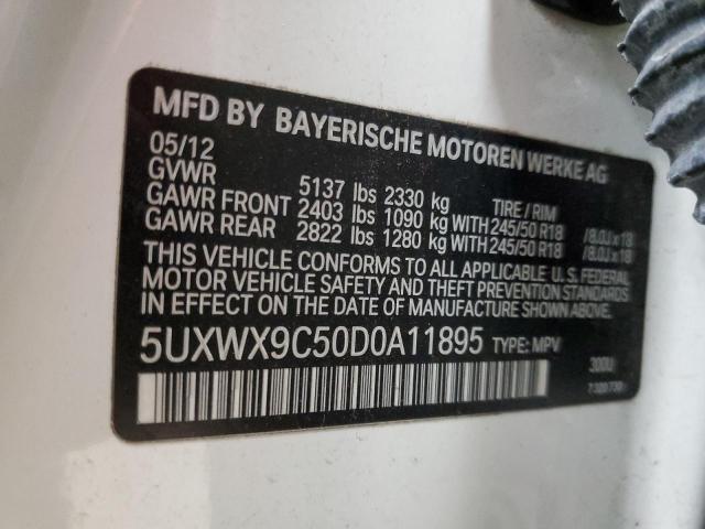5UXWX9C50D0A11895 BMW X3 Xdrive28i