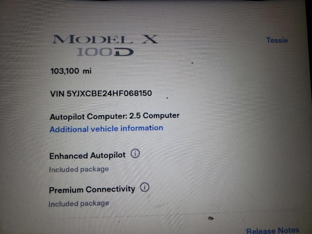 5YJXCBE24HF068150 Tesla MODEL X