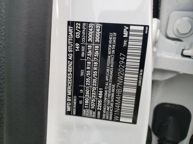 2022 MERCEDES-BENZ GLB 250 4M - W1N4M4HB7NW202947