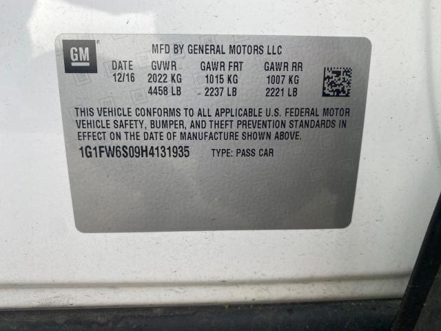 2017 CHEVROLET BOLT EV LT - 1G1FW6S09H4131935