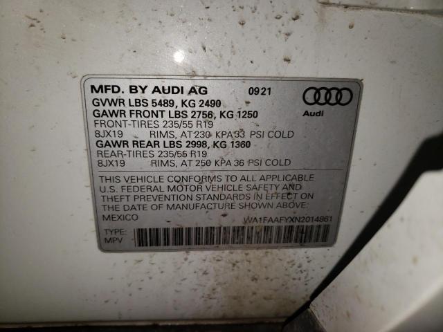 2022 AUDI Q5 PRESTIG - WA1FAAFYXN2014861