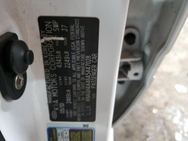 KNAGH4A46A5447028 KIA Optima